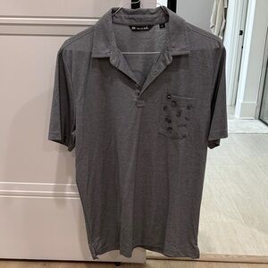Travis Mathew Charcoal Polo Shirt